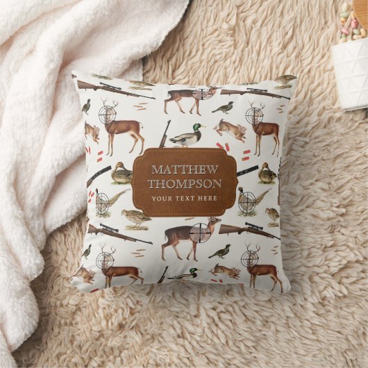 ハンターアウトドアパターン クッション (ブランケット)
