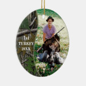 ハンターウッドランド迷彩柄狩り写真 セラミックオーナメント (右)