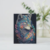 ハンターウルフイラストレーション ポストカード (スタンド正面)