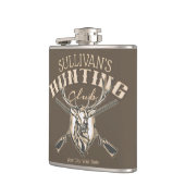 ハンターカスタムネームディアトロフィーライフル狩りクラブ フラスク (左)