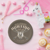 ハンターカスタムネームディアトロフィーライフル狩りクラブ ペーパープレート (パーティー)