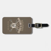 ハンターカスタムネームディアトロフィーライフル狩りクラブ ラゲッジタグ (正面横)