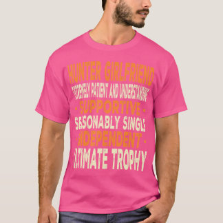 ハンターガールフおもしろいィアカーハンターことわざジョークフー Tシャツ
