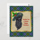 ハンタークランバッジ&タータンチェッククリスマスポストカード ポストカード (正面/裏面)