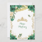 ハンターグリーンのドレス2 ミス キンセ インビテーション (裏面)