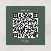 ハンターグリーンのミニマル主義者 エンクロージャーカード (裏面)