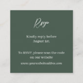 ハンターグリーンのミニマル主義者 エンクロージャーカード (正面)