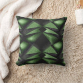 ハンターグリーンインディアンデザイン クッション (ブランケット)