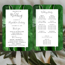 ハンターグリーンシルバーゲート結婚式 プログラム ハンドファン