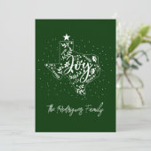 ハンターグリーンジョイホリデー葉ズテキサス州シェイプ シーズンカード (スタンド正面)