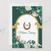 ハンターグリーンフローラプリンセスキンセアニラ 招待状 (裏面)