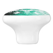 ハンターグリーンマンダラ セラミックノブ (側面)