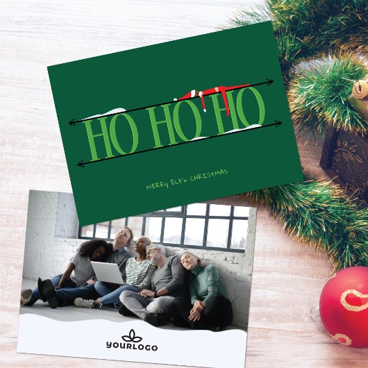 ハンターグリーン小妖精や小人シェナニガンス企業のクリスマス シーズンカード