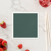 ハンターグリーン無地のカラー スタンダードカクテルナプキン (インサイチュ)