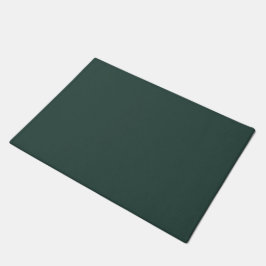ハンターグリーン無地のカラー ドアマット