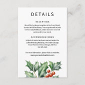 ハンターグリーン結婚ホリーの情報 エンクロージャーカード (正面)