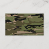 ハンターグリーン迷彩柄ドッグタグ 名刺 (裏面)