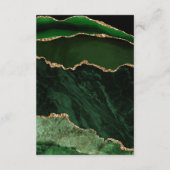 ハンターグリーン金ゴールドアゲートアー結婚チの詳細 エンクロージャーカード (裏面)