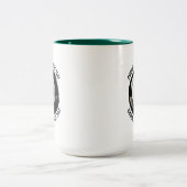 ハンターグリーン 15oz カスタム プール8ボール マグ (中央)