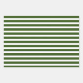 ハンターシンプルグリーンホワイトクリスマスツリー混合 ラッピングペーパーシート (正面3)