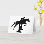 ハンタージャンパーホース&ライダー カード (黄色い花)