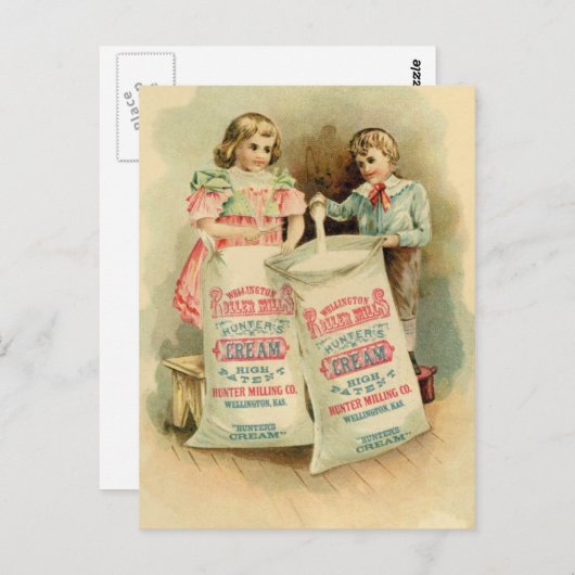 「ハンターズクリーム」ヴィンテージ広告 ポストカード (正面/裏面)