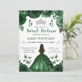 ハンターズグリーンドレスブルネットプリンセススウィート16 招待状 (スタンド正面)