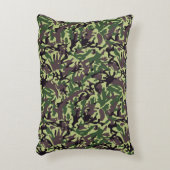 ハンターズグリーン迷彩柄パターン アクセントクッション (正面(垂直))
