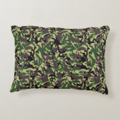 ハンターズグリーン迷彩柄パターン アクセントクッション (裏面)