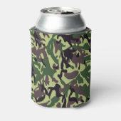 ハンターズグリーン迷彩柄パターン 缶クーラー (缶裏面)