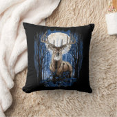 ハンターズディアー狩りビッグホワイトテールバック クッション (ブランケット)