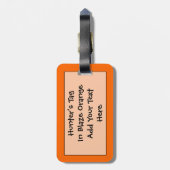 ハンターズブレーズオレンジ簡単ID ラゲッジタグ (裏面縦)