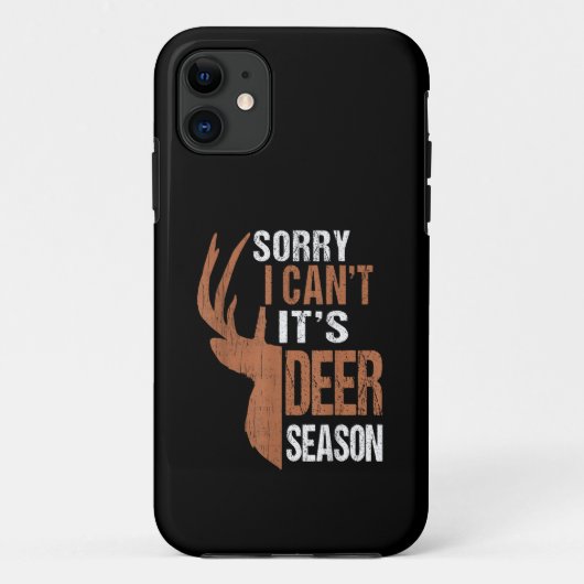ハンターズ・ソーリー 鹿狩りの季節 Funny Hunter Dad ヴィンテージTシャツ Case-Mate iPhoneケース (裏面)