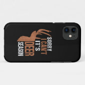ハンターズ・ソーリー 鹿狩りの季節 Funny Hunter Dad ヴィンテージTシャツ Case-Mate iPhoneケース (裏面(横))