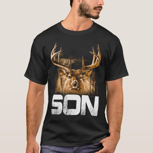 ハンターソンTシャツパおもしろいパ狩り父 Tシャツ (正面)