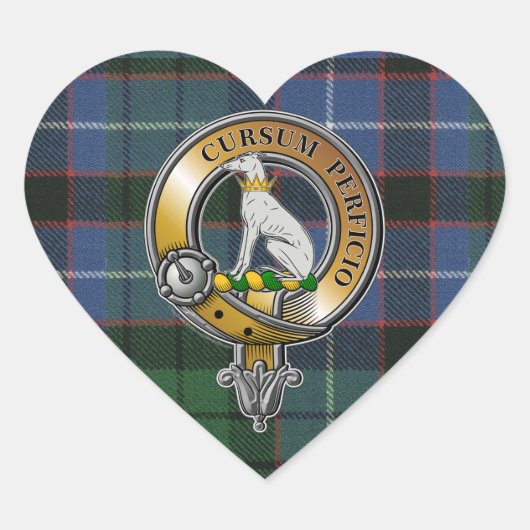 ハンタータータンチェック&バッジ ハートシール (正面)
