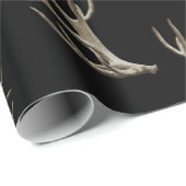 ハンターテーマ鹿〔雄ジカの〕枝角ギフトラップ ラッピングペーパー (ロールコーナー)