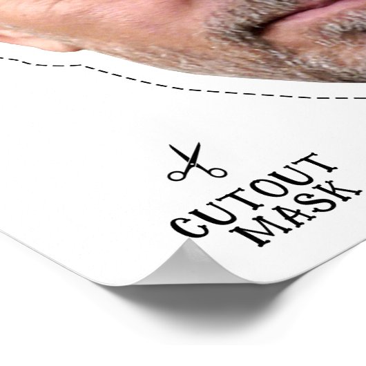 ハンターバイデン氏ハロウィーン仮装マスク ポスター (角)