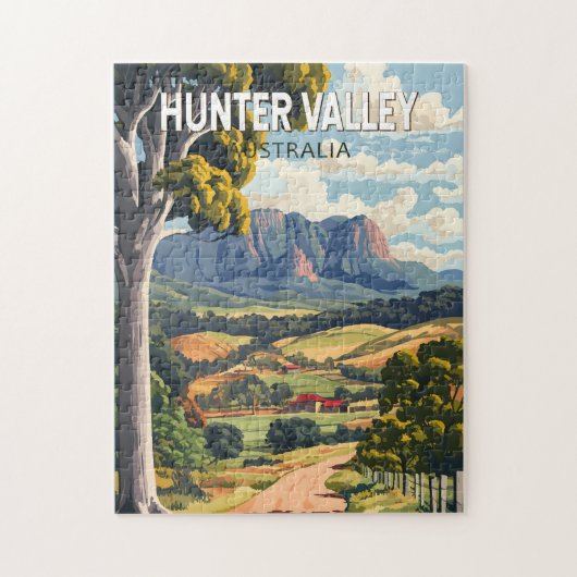 ハンターバレーオーストラリア旅行芸術ヴィンテージ ジグソーパズル (縦)