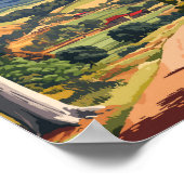 ハンターバレーオーストラリア旅行芸術ヴィンテージ ポスター (角)