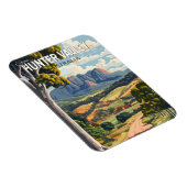 ハンターバレーオーストラリア旅行芸術ヴィンテージ マグネット (右側)