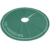 ハンターパーソナライズされたグリーン フリース ツリースカート (アングル)