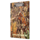 ハンターパーソナライズされたズ迷彩柄カモフラージュ絵画ズ クリップボード (左)