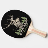 ハンターパーソナライズされたディアエルクアントラー狩りクラブ  卓球ラケット (横)