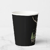 ハンターパーソナライズされたディアエルクアントラー狩りクラブ 紙コップ (右)