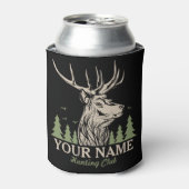 ハンターパーソナライズされたディアエルクアントラー狩りクラブ 缶クーラー (缶正面)