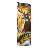 ハンターフィッシュディアアメリカ国旗 タンブラー (回転右)