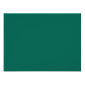 ハンターフォレストの緑パーソナライズされた色の背景 フォトプリント (正面)