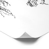 ハンターポニーポインティリズム ポスター (角)