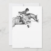 ハンターポニー誕生日パーティーの招待 招待状 (裏面)